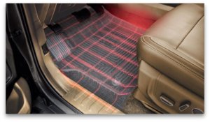 Ford F450 Floor Mat - Rear - Husky Liners - WeatherBeater - Black - `11-`15